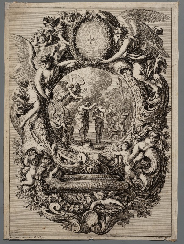 Ornamentprent. Bénitiers.