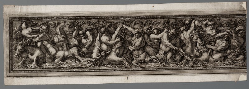 Ornamentprent. Frises en maniere de bas-reliefs.