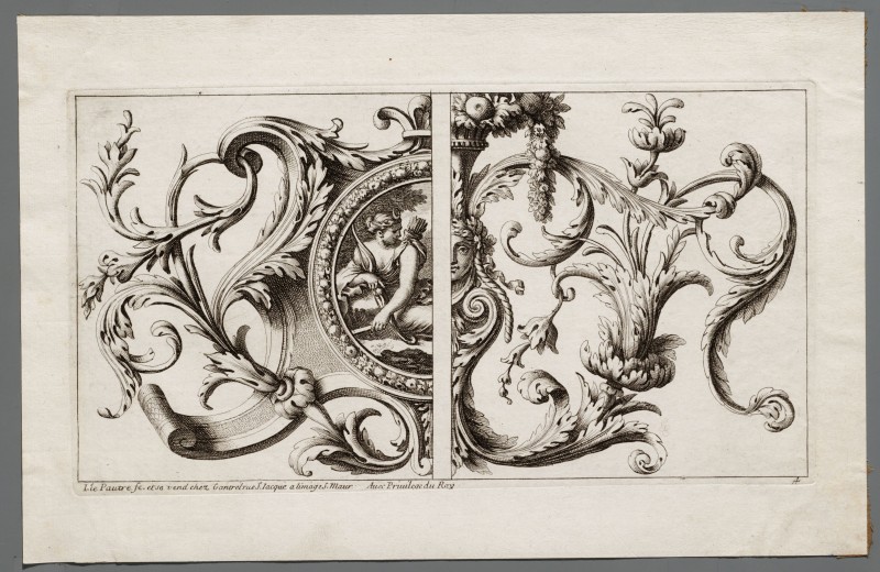 Ornamentprent. Livre de panneaux pour les lambris.
