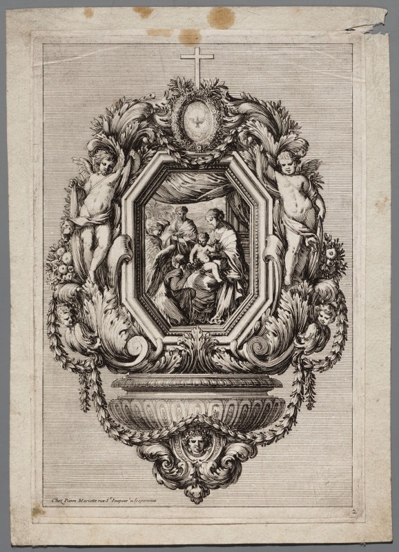 Ornamentprent. Bénitiers.