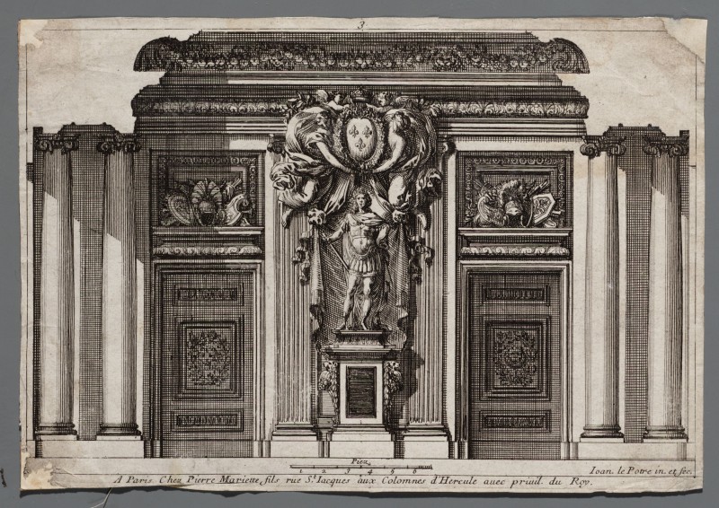 Ornamentprent. Lambris a la françoise.