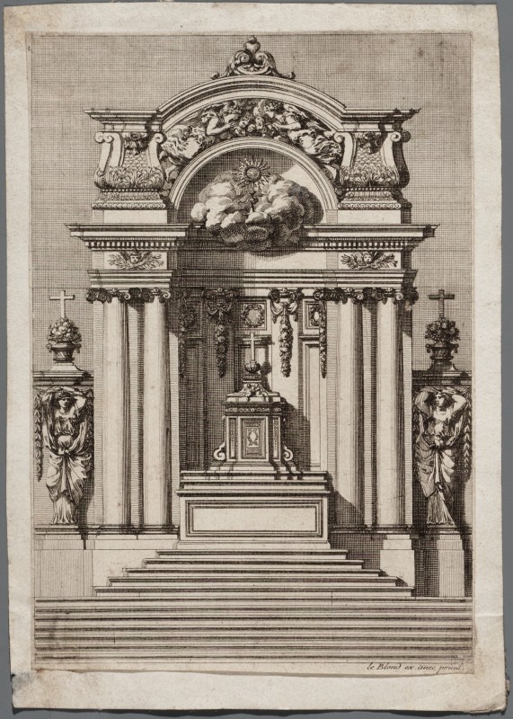 Ornamentprent. Retables d'autels.