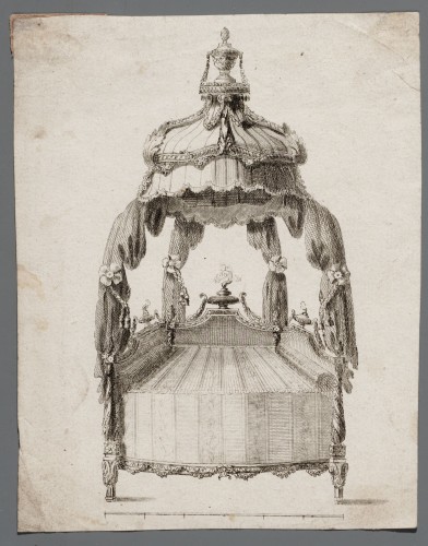 Ornamentprent. Hemelbed.