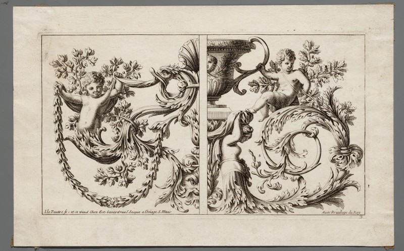 Ornamentprent. Livre de panneaux pour les lambris.