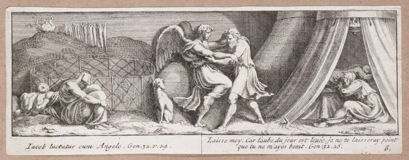 Ornamentprent. Imagines veteris ac novi Testamenti in Vaticani Palatii.