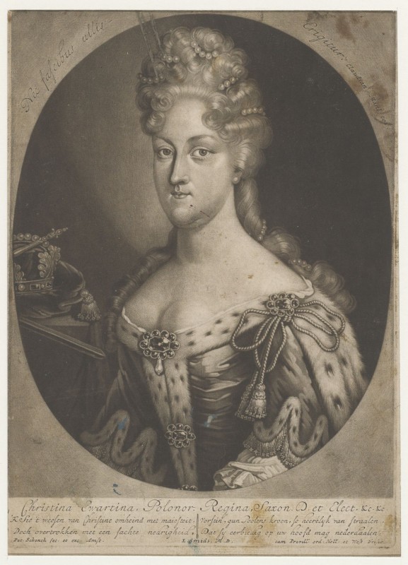 Portret van Christina Ewartina van Saksen
