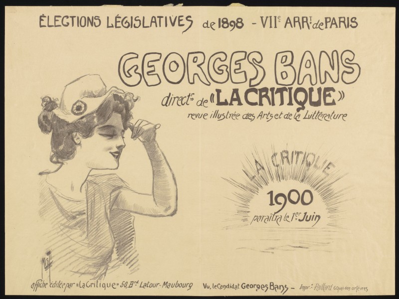Élections Législatives de 1898, Georges Bans, direct de “La Critique”