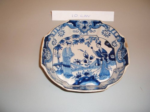 Asbak met chinoiserie decor