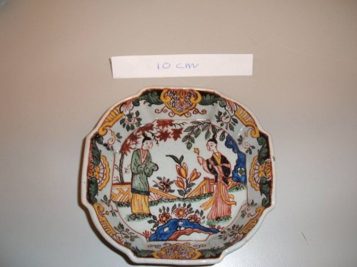Asbak met chinoiserie decor