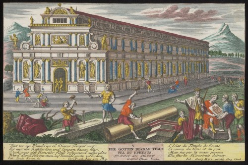 De tempel van Artemis in Efeze; het vijfde wereldwonder