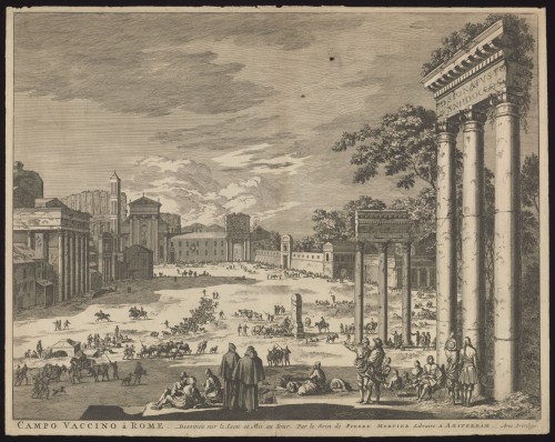Gezicht op het Forum Romanum