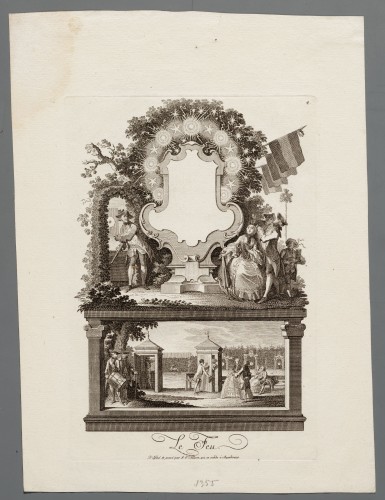 Ornamentprent. Le Feu
