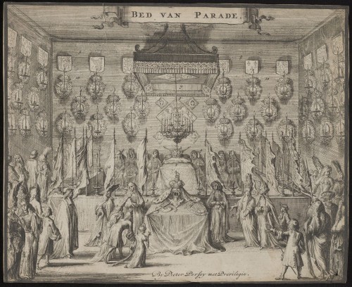 Bed van parade van Maria II Stuart, koningin van Engeland