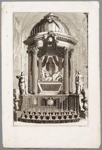 Ornamentprent. Premier Livre de Tombeaux et Mozoles (kopie).