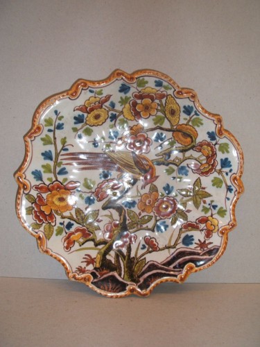 Zesdelig geschulpt schaaltje met chinoiserie decor