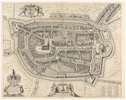 Plattegrond van Franeker