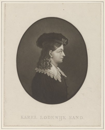 Portret van Karl Ludwig Sand