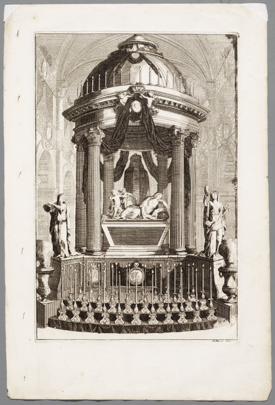 Ornamentprent. Premier Livre de Tombeaux et Mozoles (kopie).