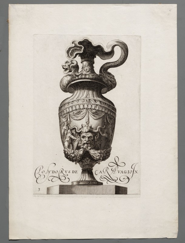 Ornamentprent. Vasa a Polydoro Caravagino (kopie).