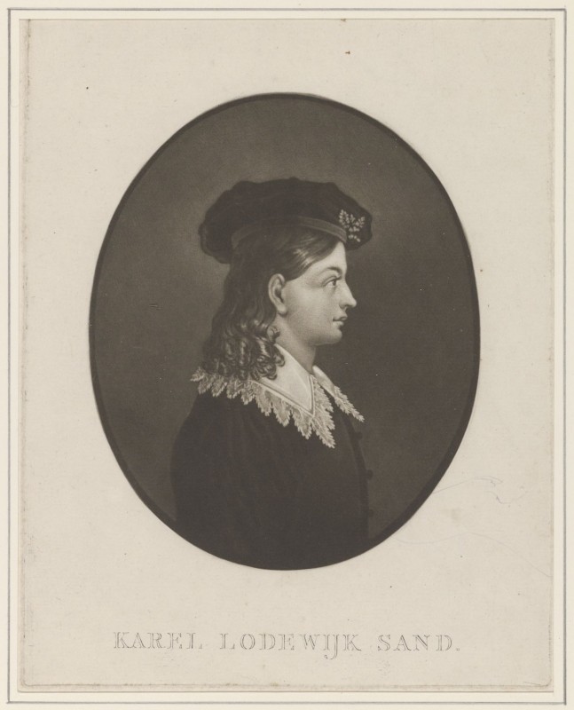 Portret van Karl Ludwig Sand