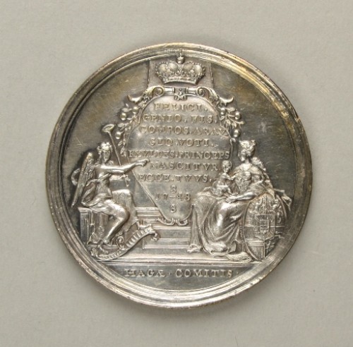 Penning Geboorte van prins Willem V, zoon van Willem IV en prinses Anna van Hannover