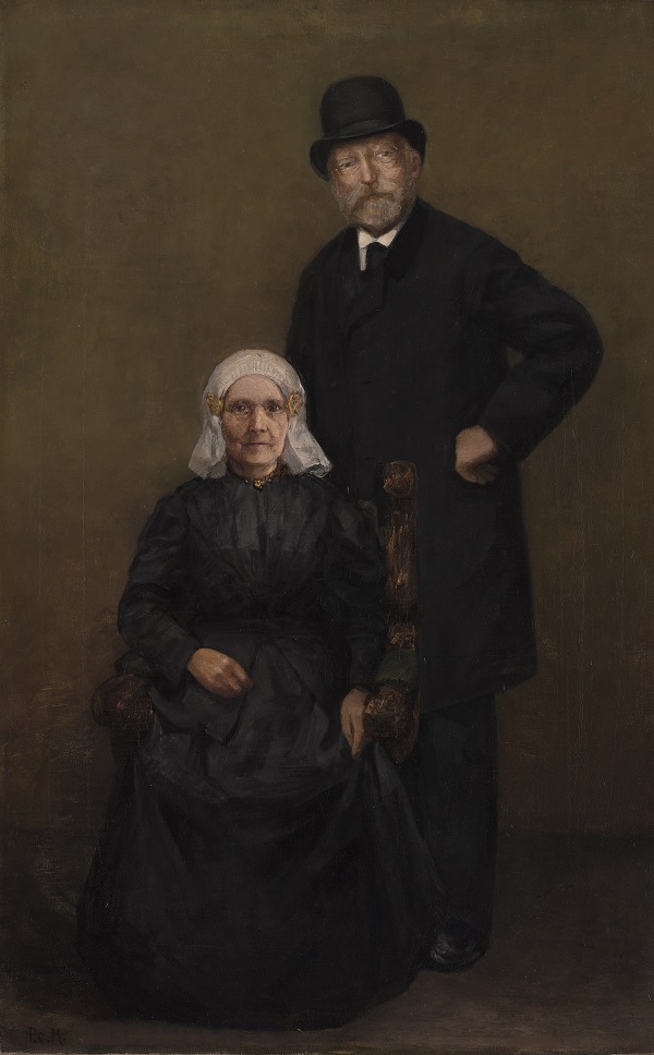 Piet Mondriaan, Portret van Egbert Roels Kuiper en Jantje Tjeerds Wiegersma, 1901